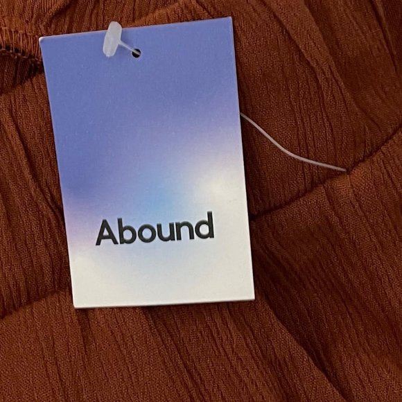 Abound Large Cinnamon Brown Elastic Waist Crinkle Shorts  NEW WITH TAGS - Picture 5 of 8